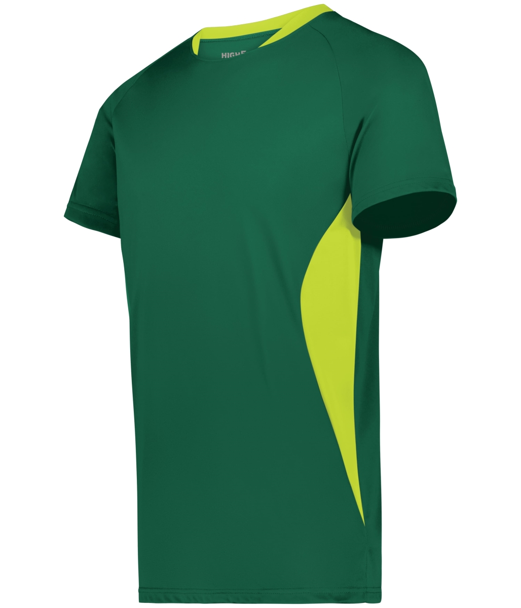 322240.838.M Madrid Soccer Jersey, Dark Green & Lime - Medium