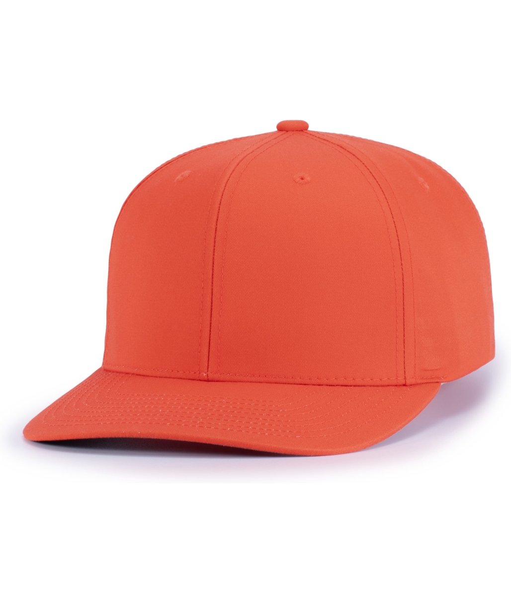 P322.029.ADT Poly & Cotton Snapback Cap, Orange - Adult