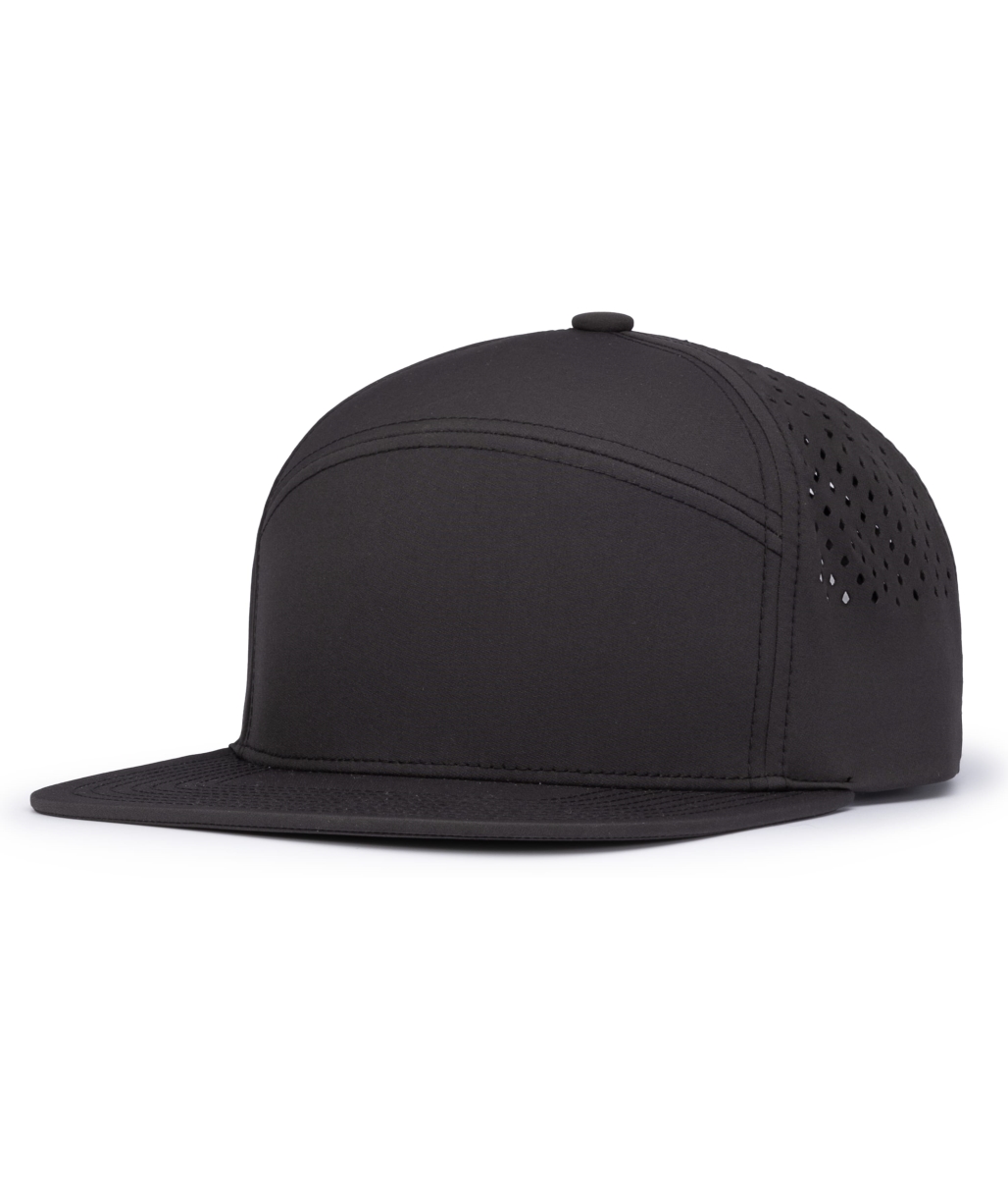 P788.072.OS Perforated 6-Panel Arch Cap, Charcoal - One Size