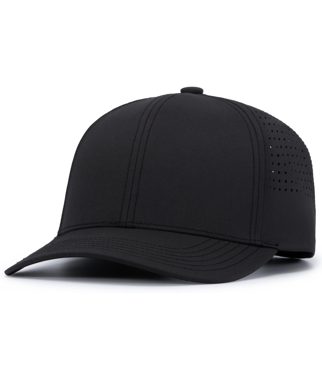 P413.072.OS Lightweight Perforated Snapback Cap, Charcoal - One Size