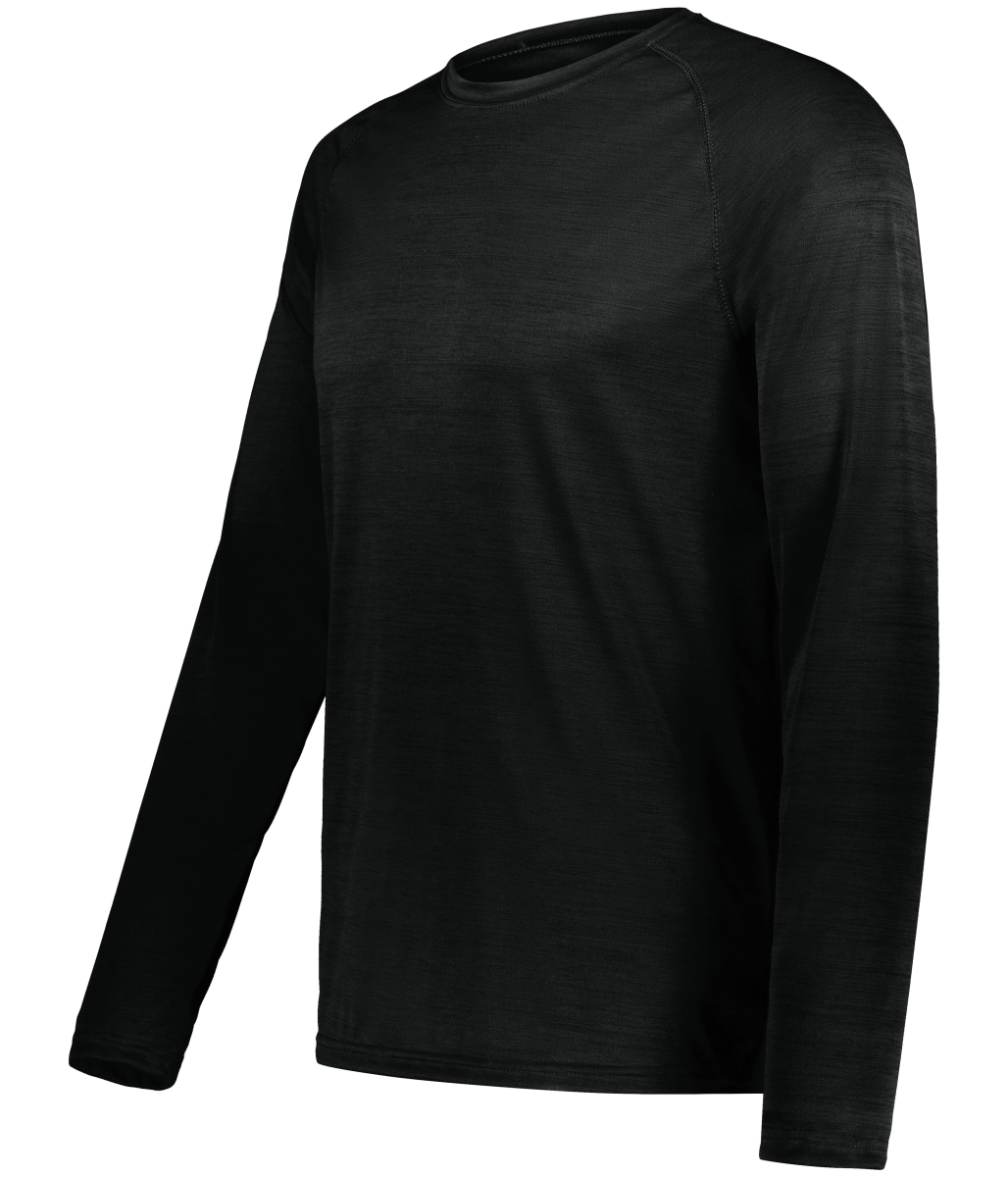 222559.K94.M All-Pro Long Sleeve T-Shirt, Black Heather - Medium
