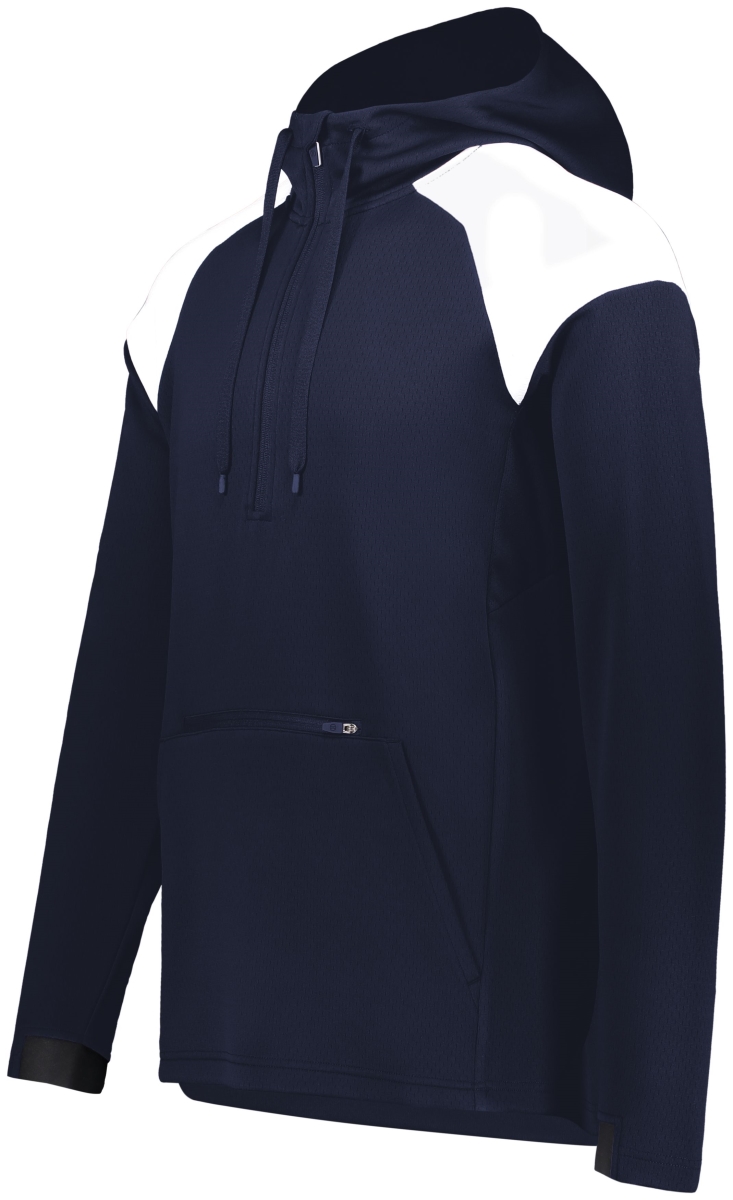 222584.301.S Limitless 0.25 Zip Hoodie, Navy & White - Small