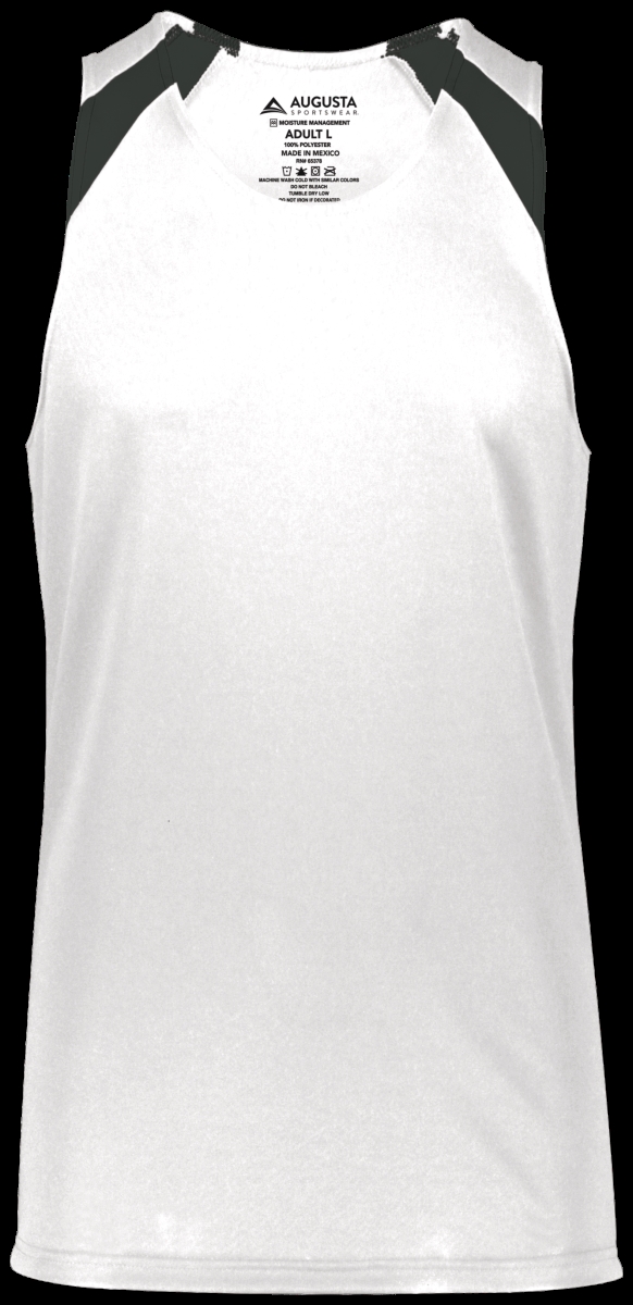 Youth Overspeed Track Jersey, White & Black - Extra Large