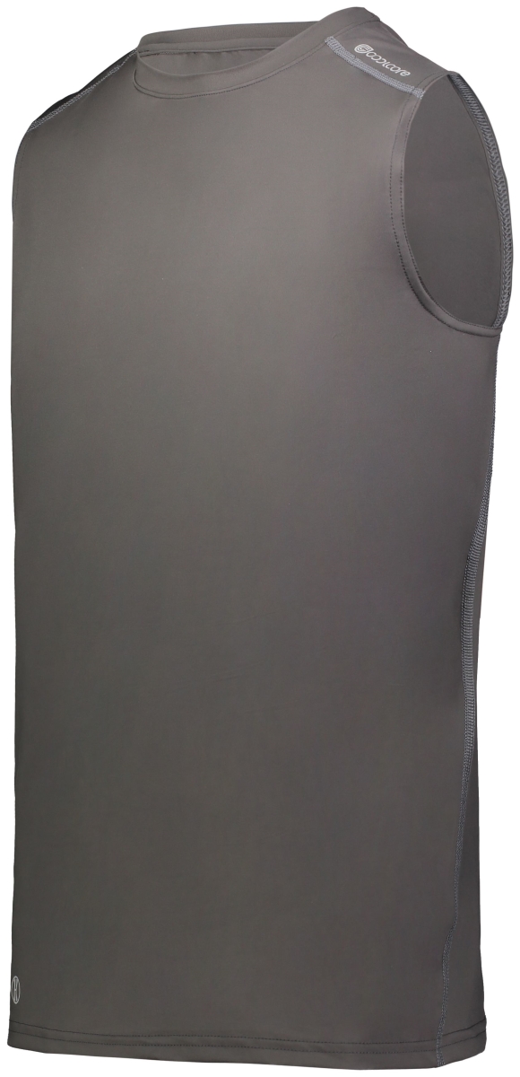 222593.98D.3XL Crew Neck Tank Top, Iron - 3XL