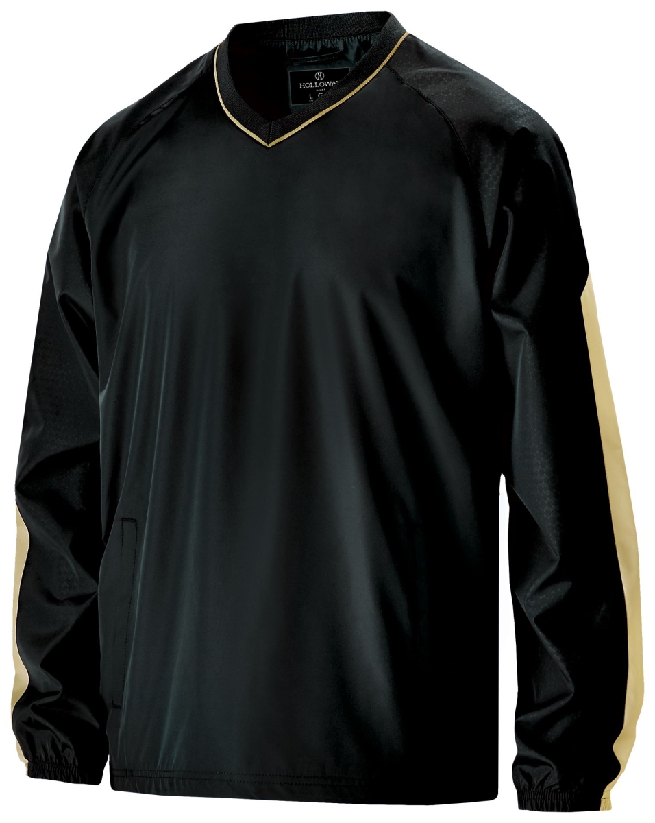 229019.255.L Bionic Windshirt, Black & Vegas Gold - Large