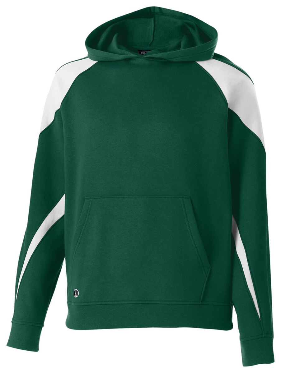 229646.436.M Youth Prospect Hoodie, Forest & White - Medium