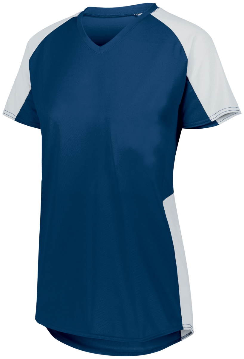 1522.301.2XL Ladies Cutter Jersey, Navy & White - 2XL