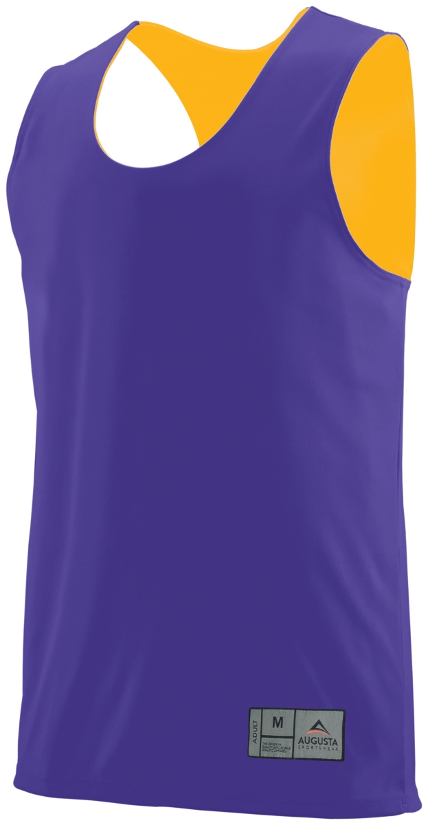 148.495.L Reversible Wicking Tank, Purple & Gold - Large
