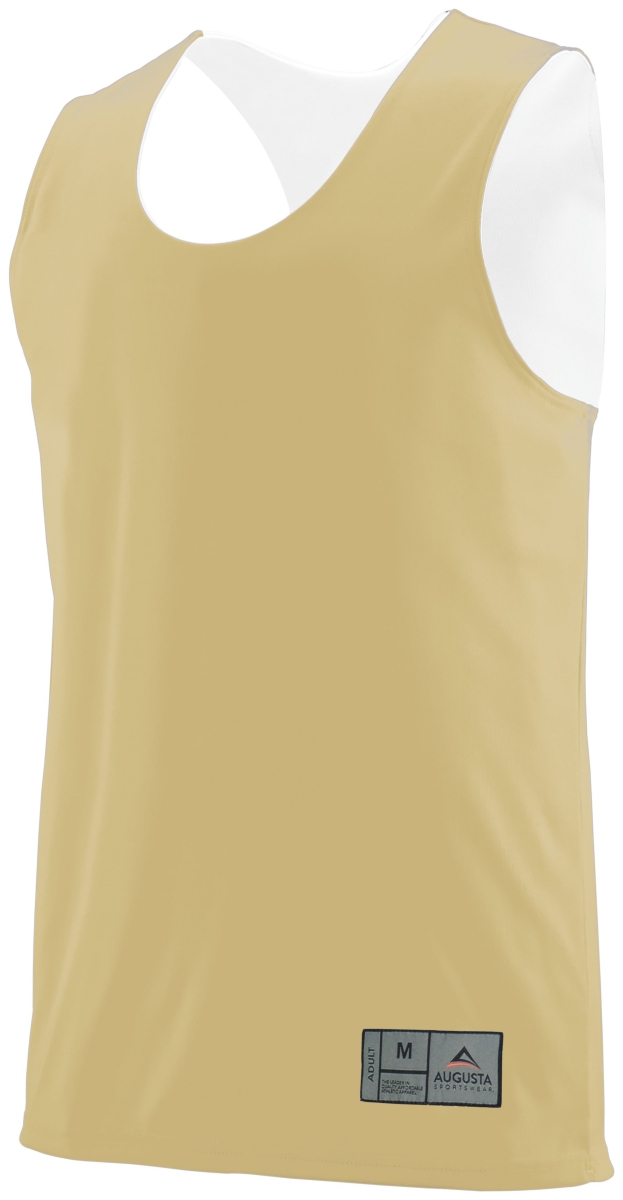 148.250.S Reversible Wicking Tank, Vegas Gold & White - Small