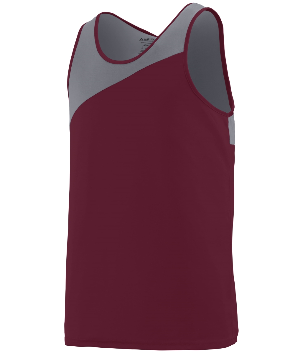 352.D45.2XL Accelerate Jersey, Maroon & Graphite - 2XL