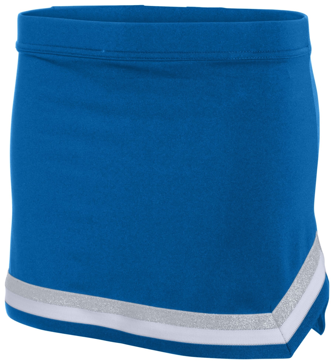 9146.M16.M Girls Pike Skirt, Royal, White & Metallic Silver - Medium