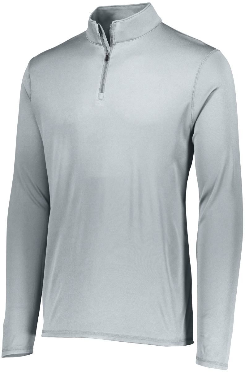 2785.099.M Attain Wicking 0.25 Zip Pullover, Silver - Medium