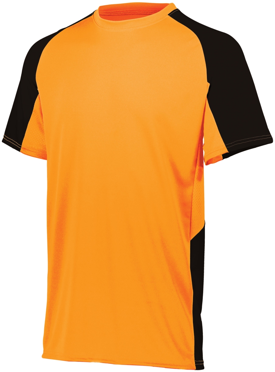 1518.Y59.M Youth Cutter Jersey, Power Orange & Black - Medium
