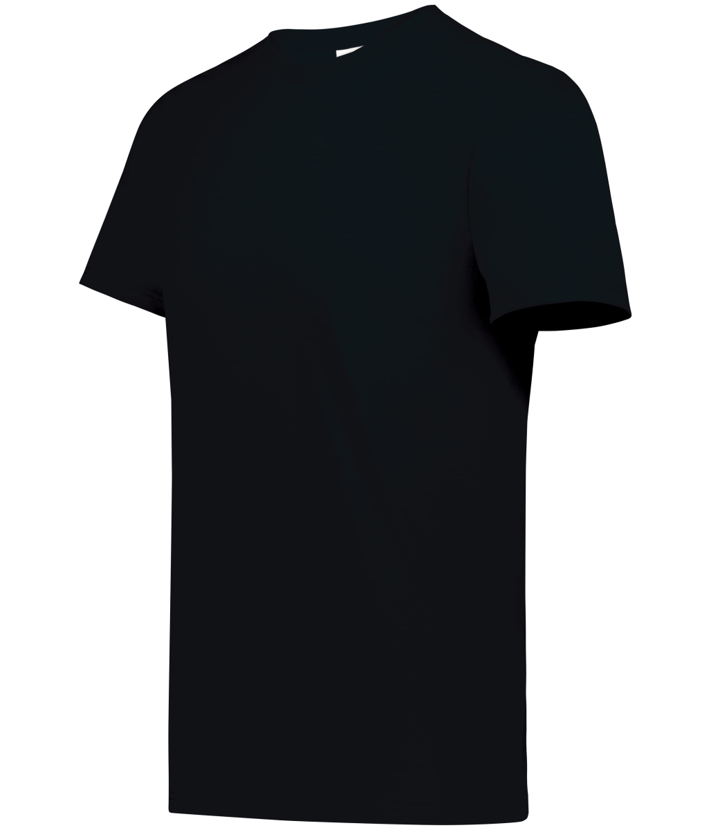 6950.081.S All-Day Core Basic 50 Percent Cotton & 50 Percent Polyester T-Shirt, Jet Black - Small