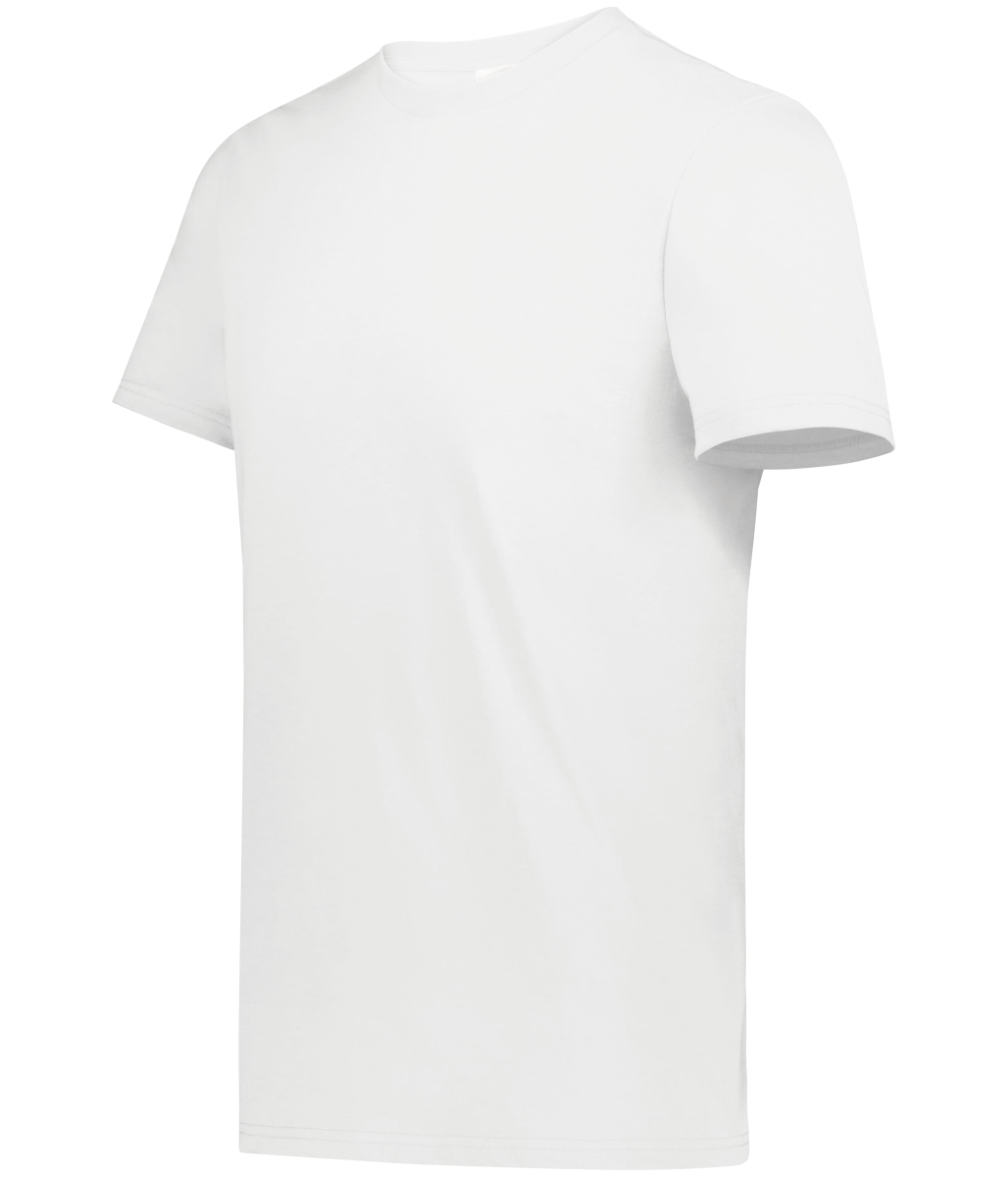 6950.803.2XL All-Day Core Basic 50 Percent Cotton & 50 Percent Polyester T-Shirt, Ultra White - 2XL