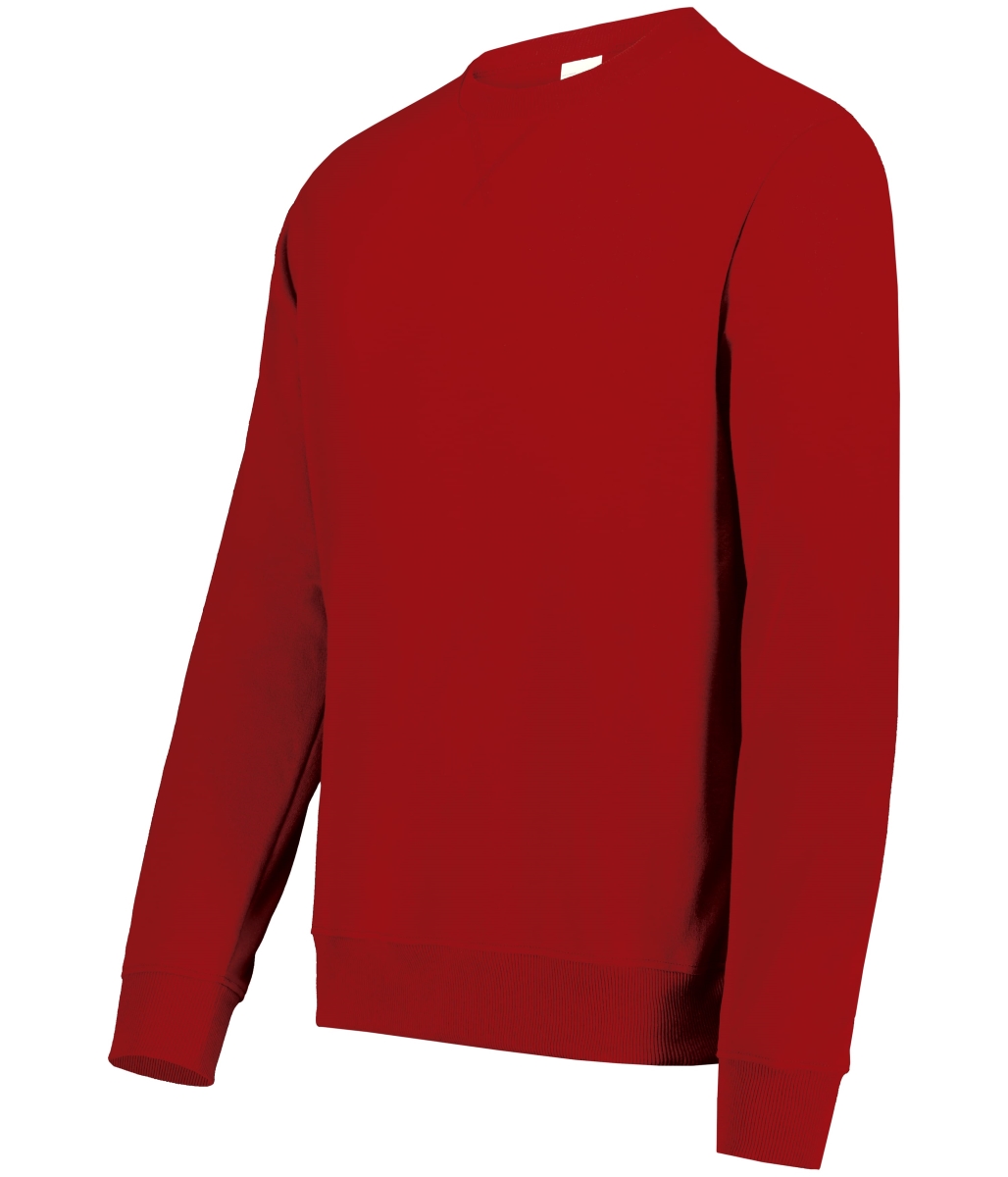 6957.085.XL All-Day Core Basics Fleece Crew T-Shirt, Cherry Red - Extra Large
