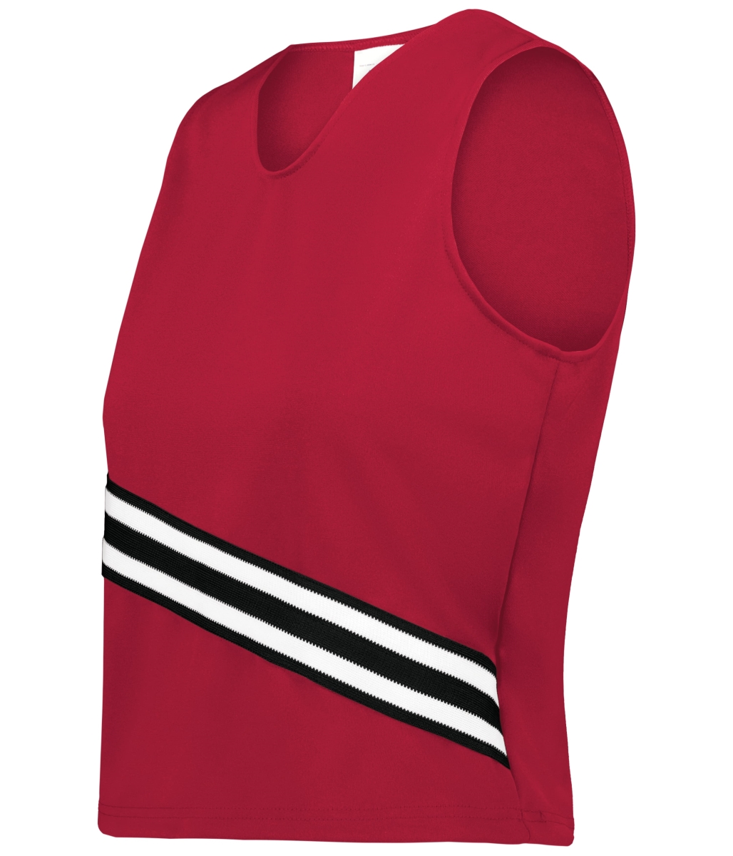 6923.952.M Ladies Cheer Squad Shell, Scarlet, Black & White - Medium