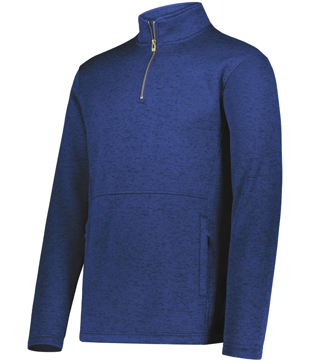 223540.U22.S Alpine Sweater Fleece 0.25 Zip Pullover, Navy Heather - Small