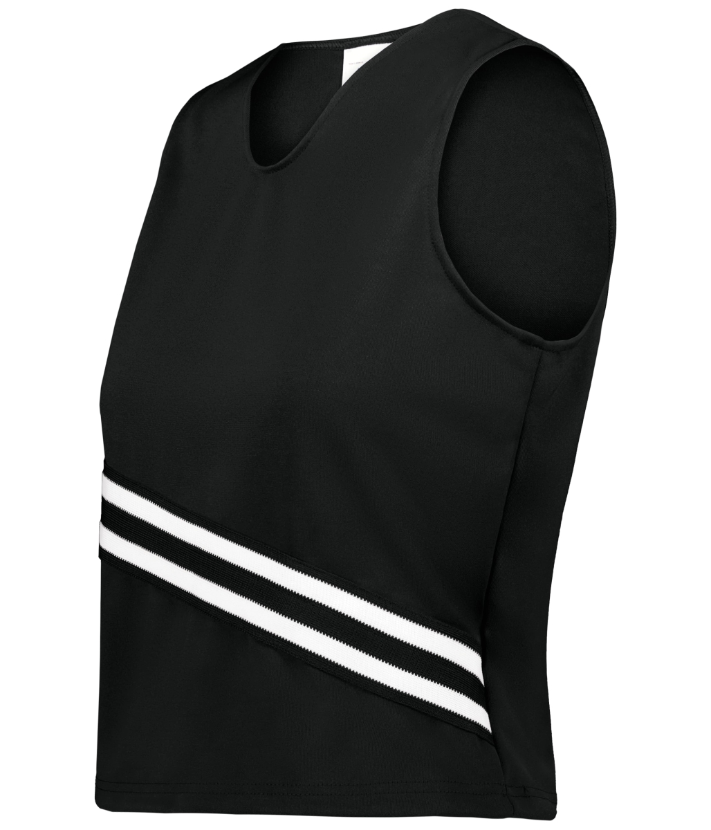 6923.529.M Ladies Cheer Squad Shell, Black & White - Medium