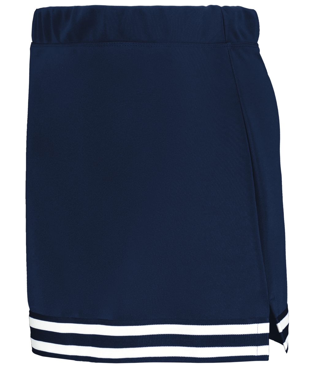 6925.U24.XL Ladies Cheer Squad Skirt, Navy & White - Extra Large