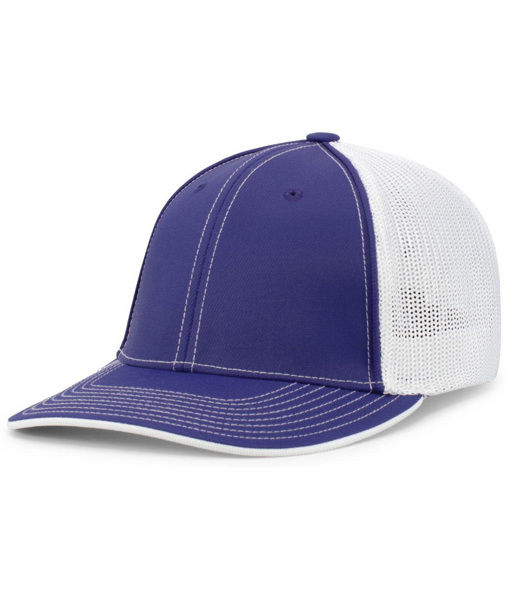 404F.450.S-M Trucker Flexfit Cap, Purple & White - Small & Medium