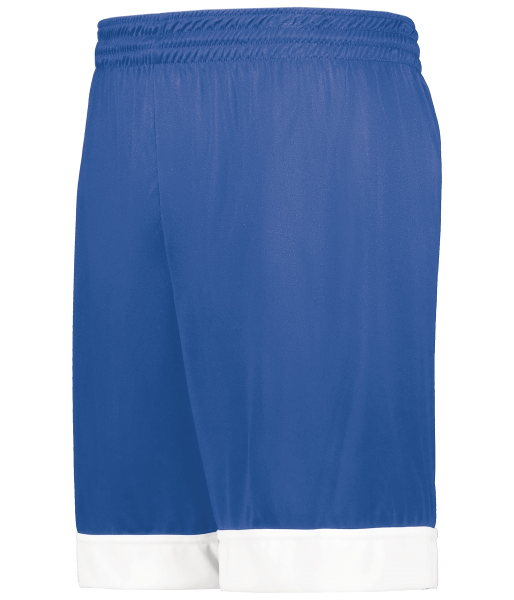 6929.280.M Swish Reversible Basketball Shorts, Royal & White - Medium
