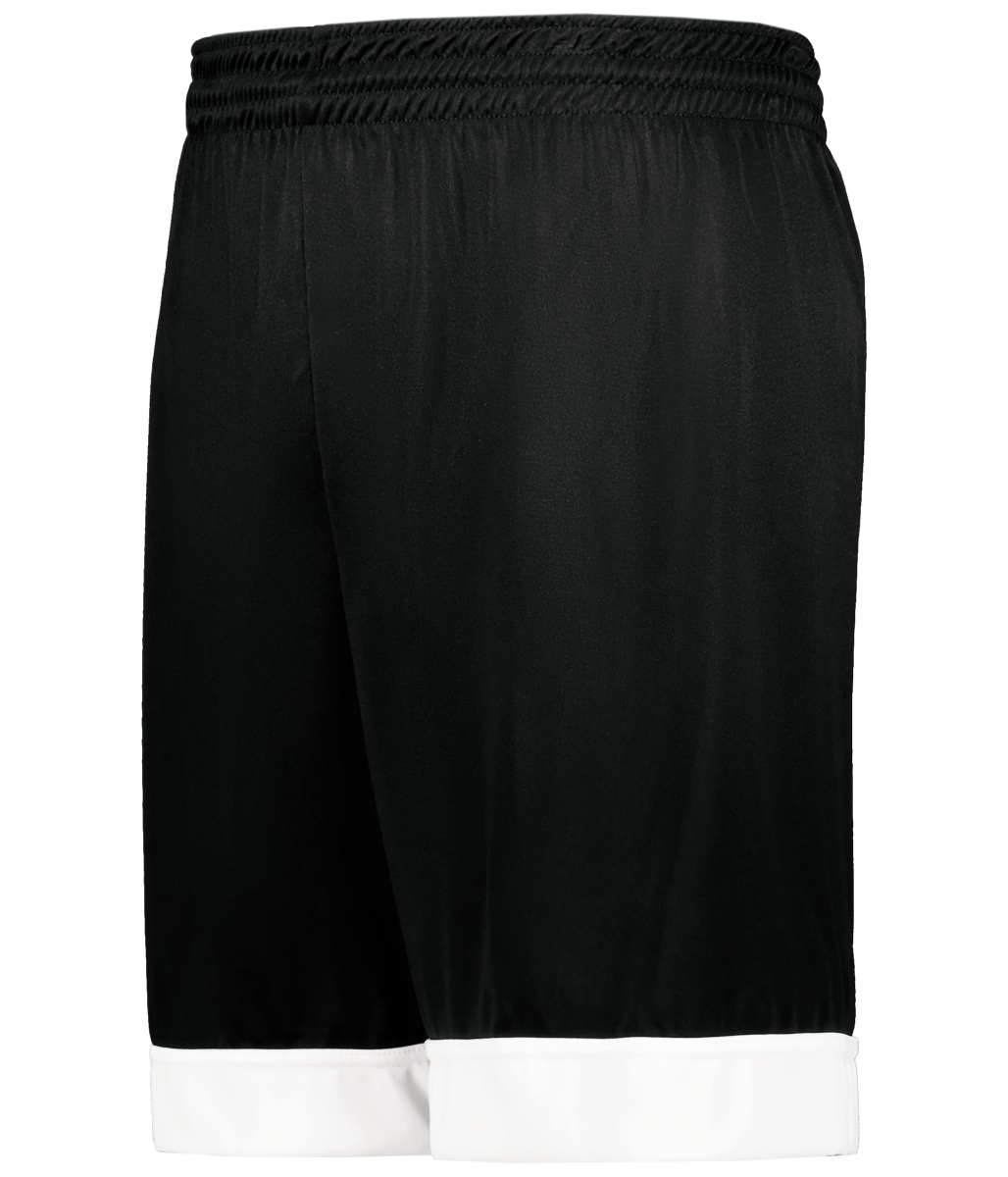 6929.420.M Swish Reversible Basketball Shorts, Black & White - Medium