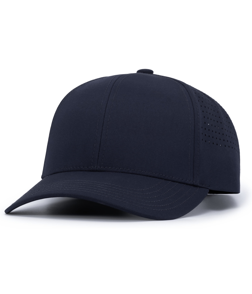 P413.065.OS Lightweight Perforated Snapback Cap, Navy - One Size