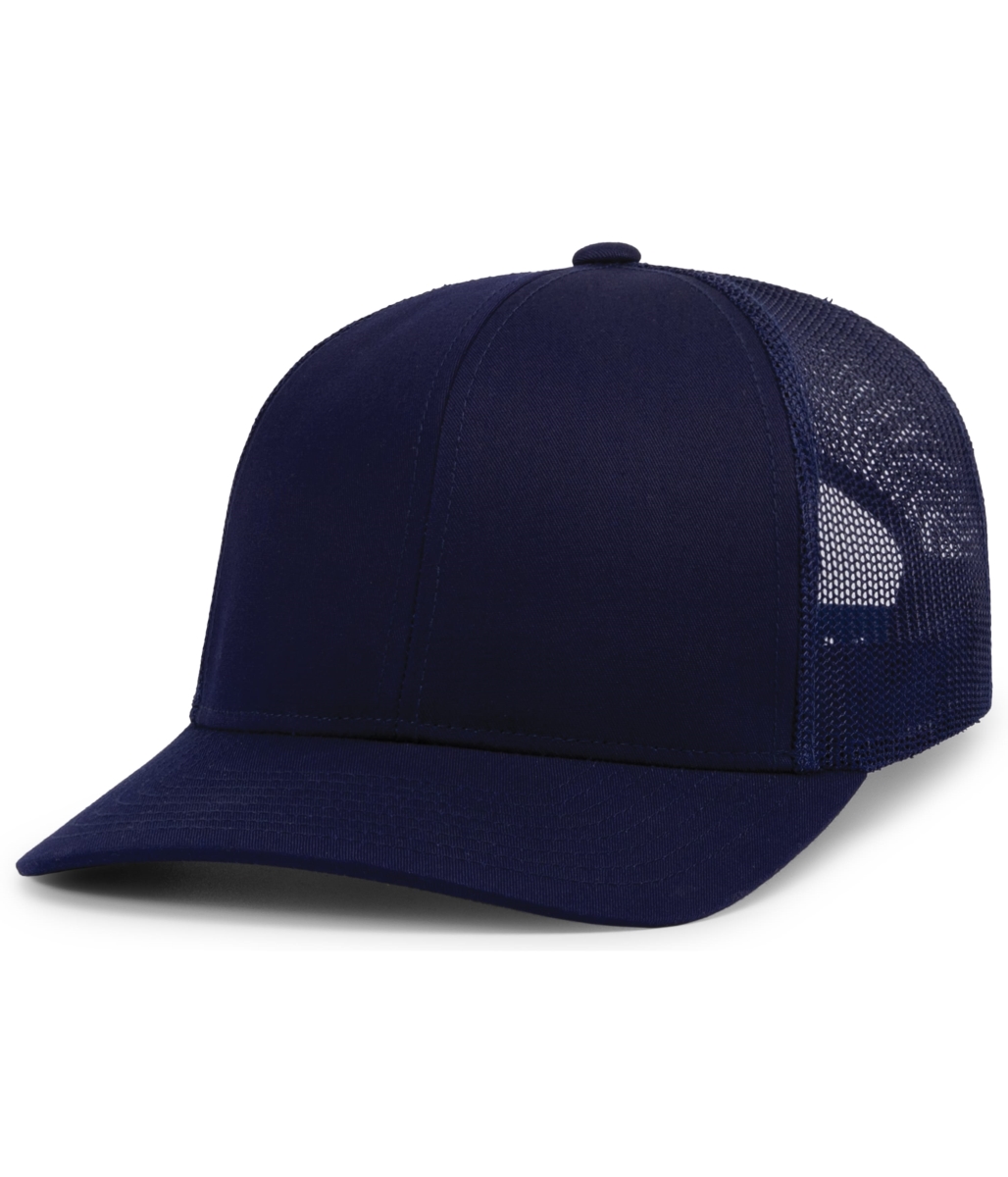 P114.F85.OS Low-Pro Trucker Cap, True Navy - One Size