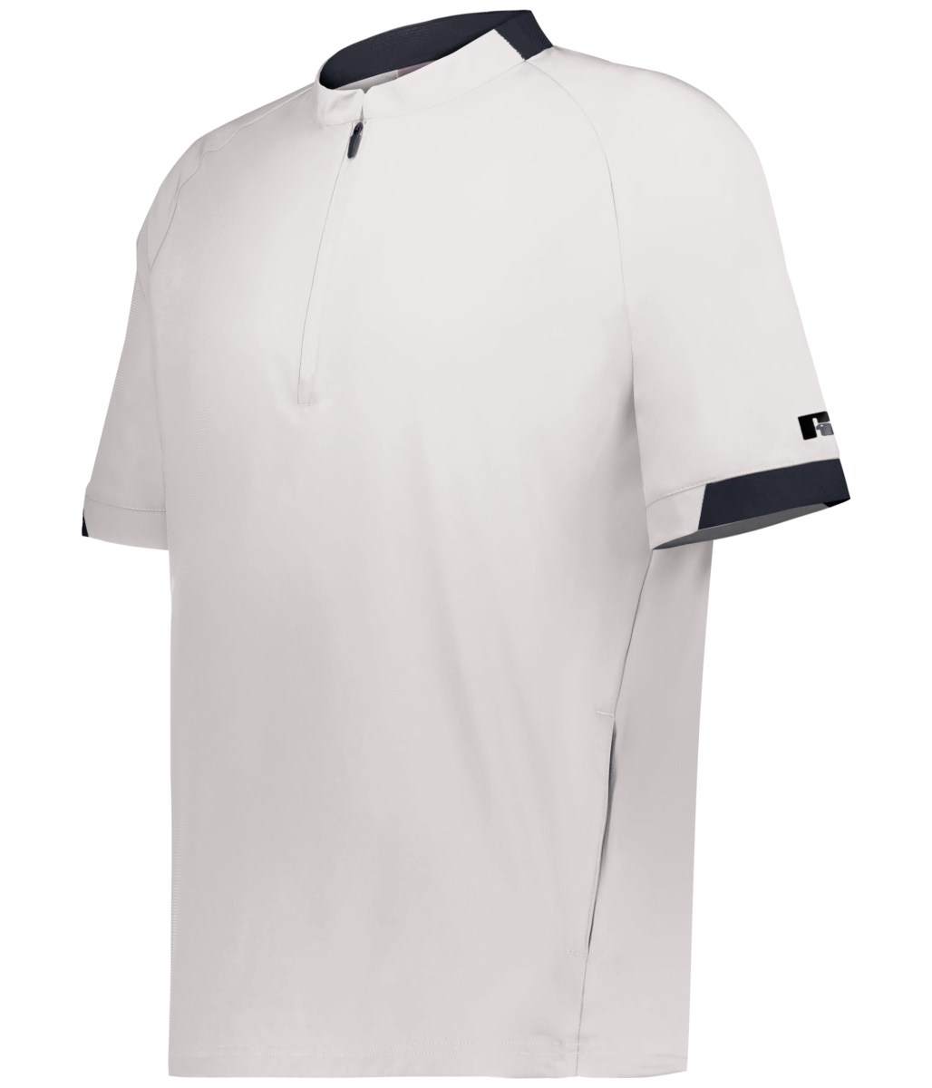 R21DSM.XDE.M Legend Short Sleeve Pullover, White & Stealth - Medium