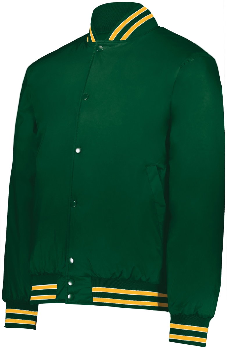 229140.S06.S Heritage Jacket, Dark Green, Light Gold & White - Small