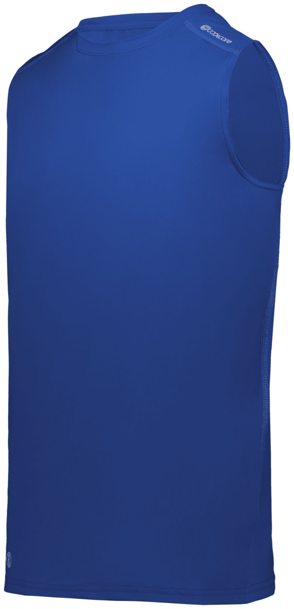 222593.060.L Crew Neck Tank Top, Royal - Large