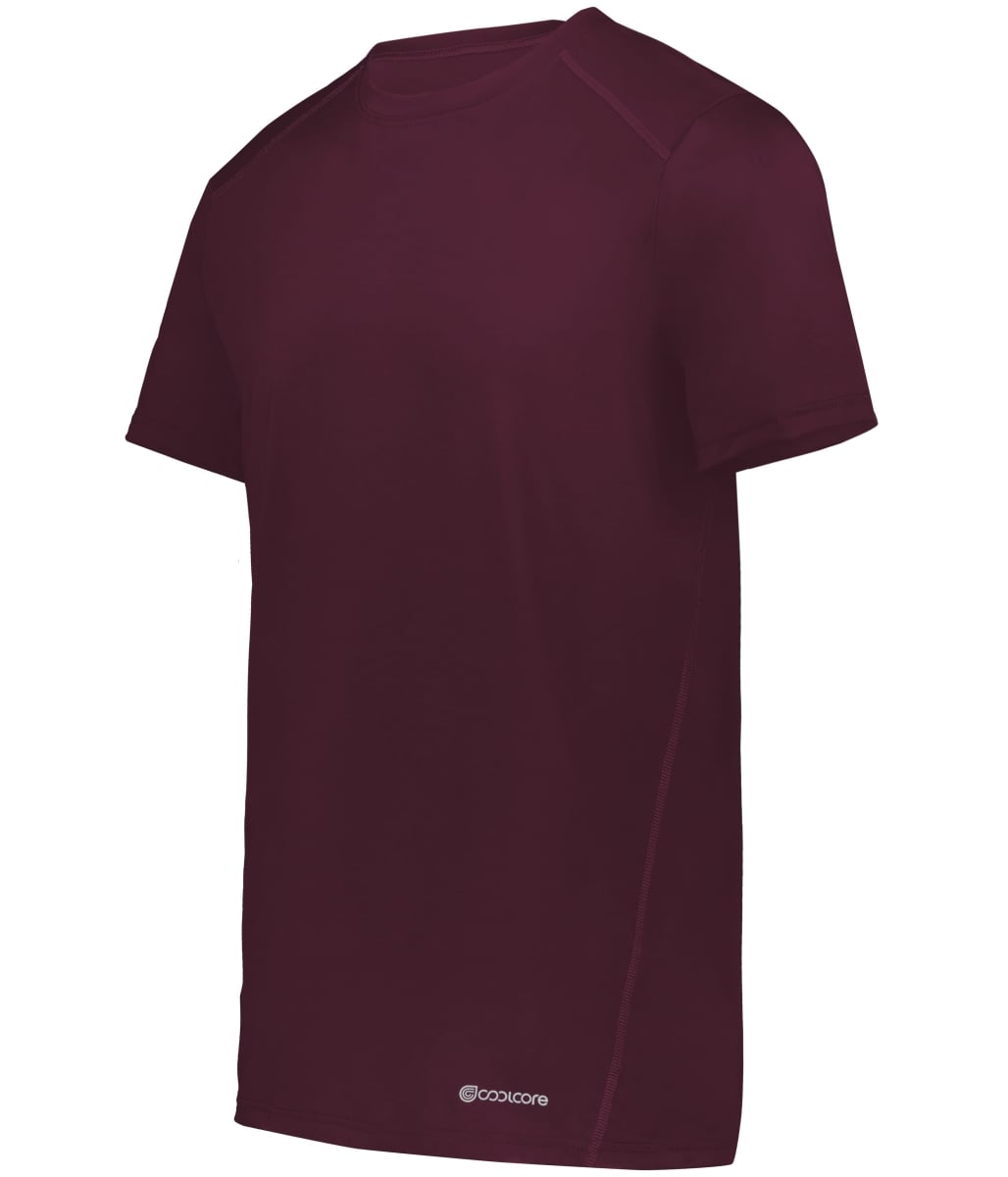 222236.745.M Youth Essential T-Shirt, Maroon - Medium