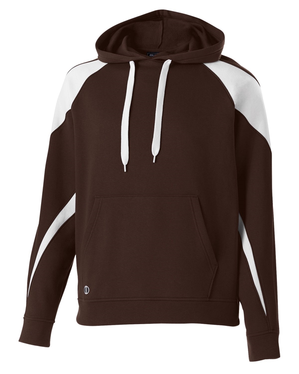 229546.485.S Prospect Hoodie, Brown & White - Small