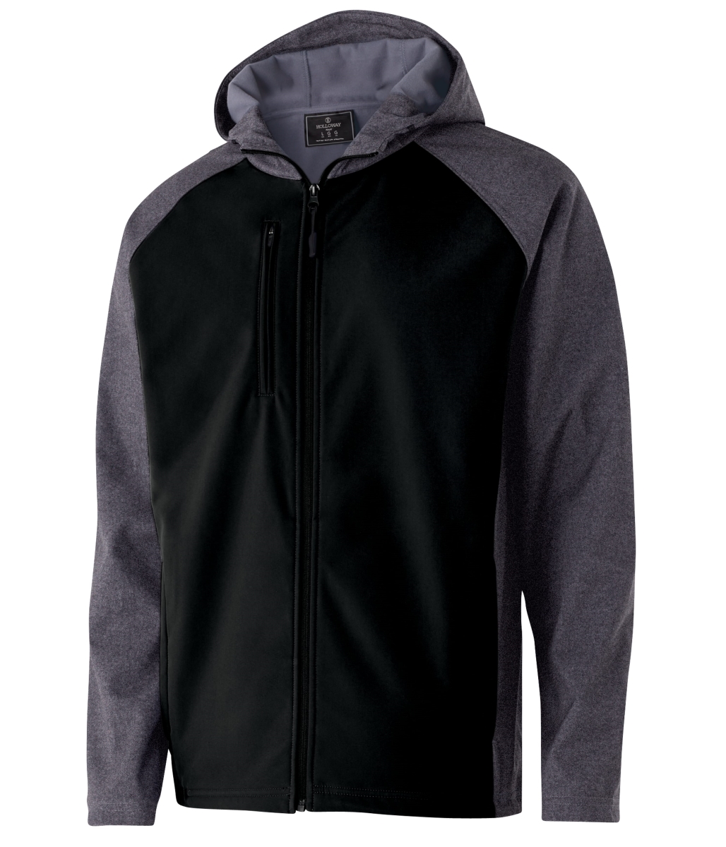 229157.H05.2XL Raider Softshell Jacket, Carbon Print & Black - 2XL