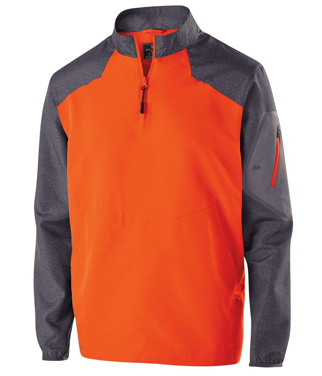 229155.H07.XS Raider Pullover, Carbon Print & Orange - Extra Small
