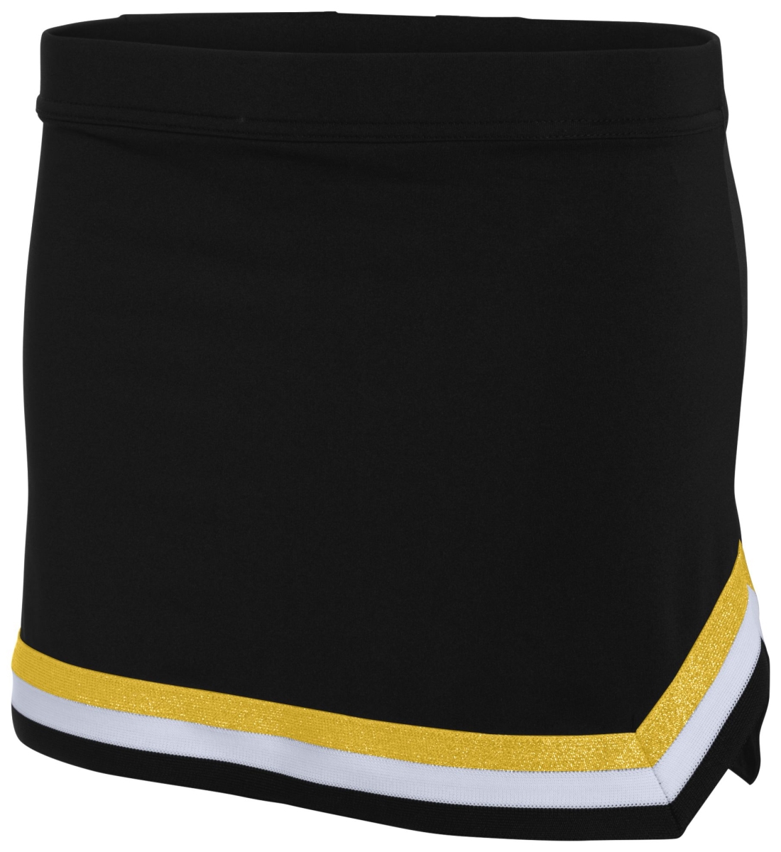 9145.353.M Ladies Pike Skirt, Black, White & Metallic Gold - Medium