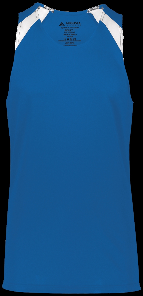 Adult Overspeed Track Jersey, Royal & White - Medium