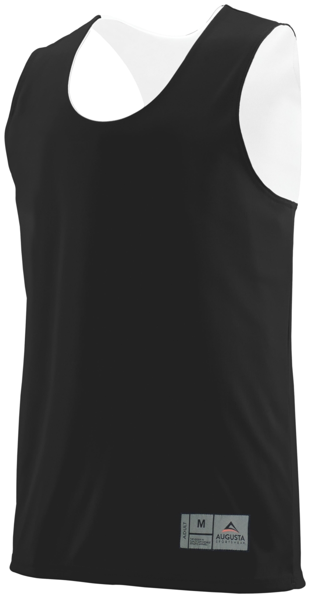 148.420.2XL Reversible Wicking Tank, Black & White - 2XL