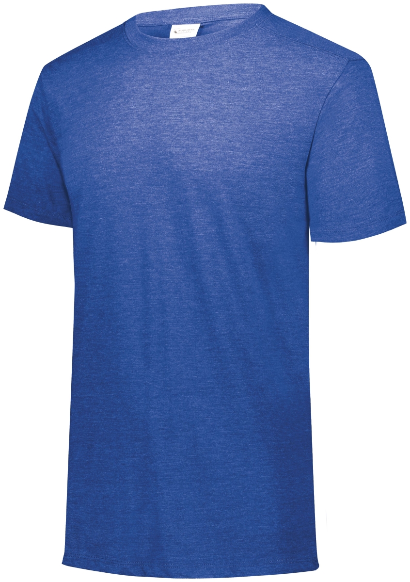 3065.U55.L Tri-Blend T-Shirt, Royal Heather - Large