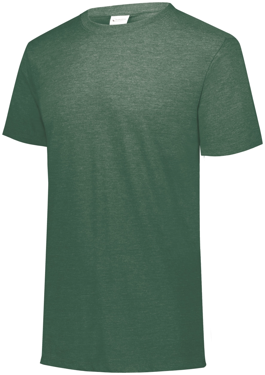 3065.V97.S Tri-Blend T-Shirt, Dark Green Heather - Small