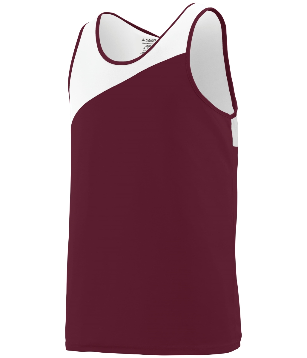 352.380.S Accelerate Jersey, Maroon & White - Small