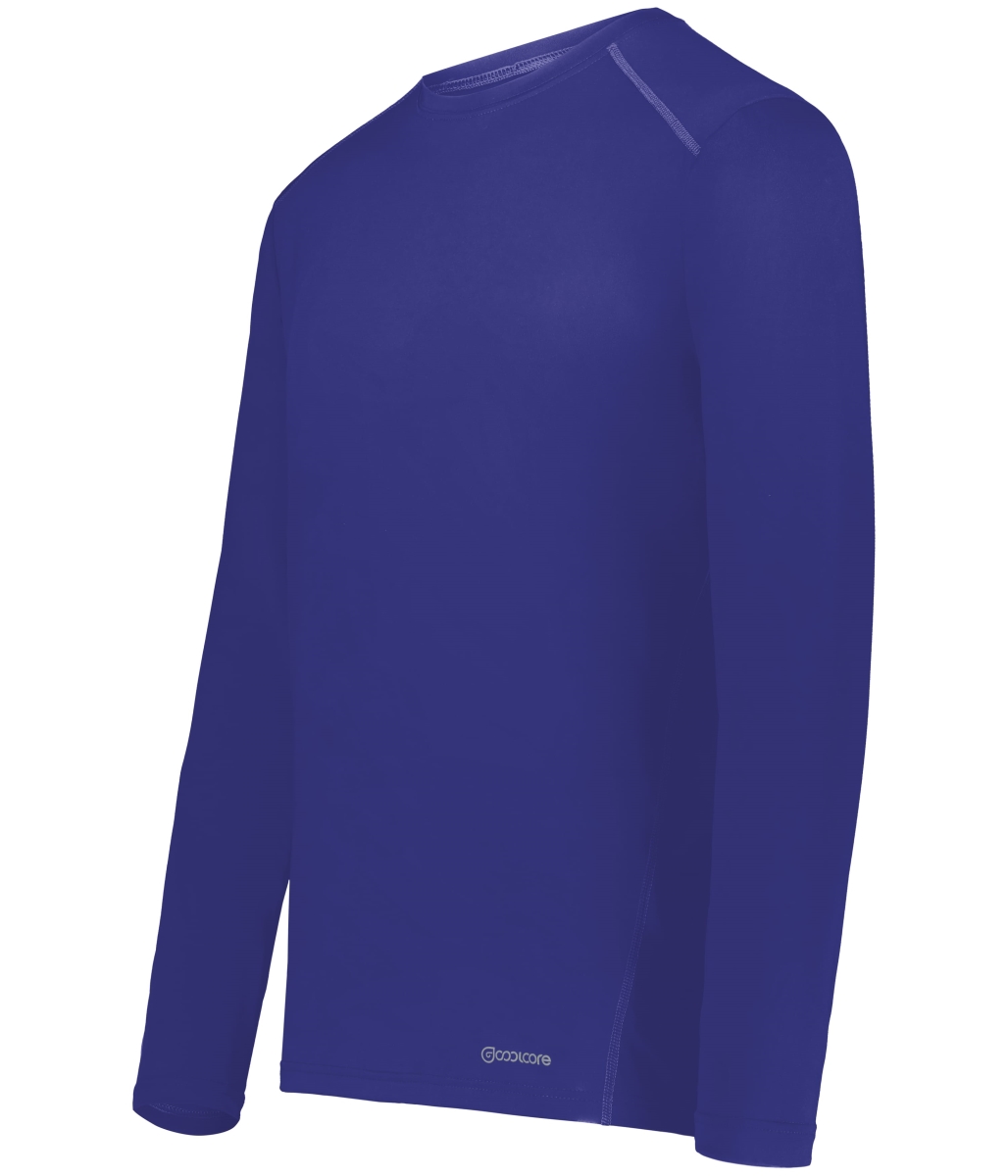 222138.747.S Essential Long Sleeve T-Shirt, Purple - Small