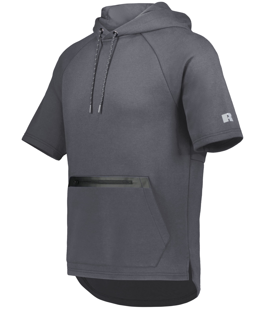 R24TFM.SHL.M Legend Short Sleeve Tech Fleece Hoodie, Stealth - Medium