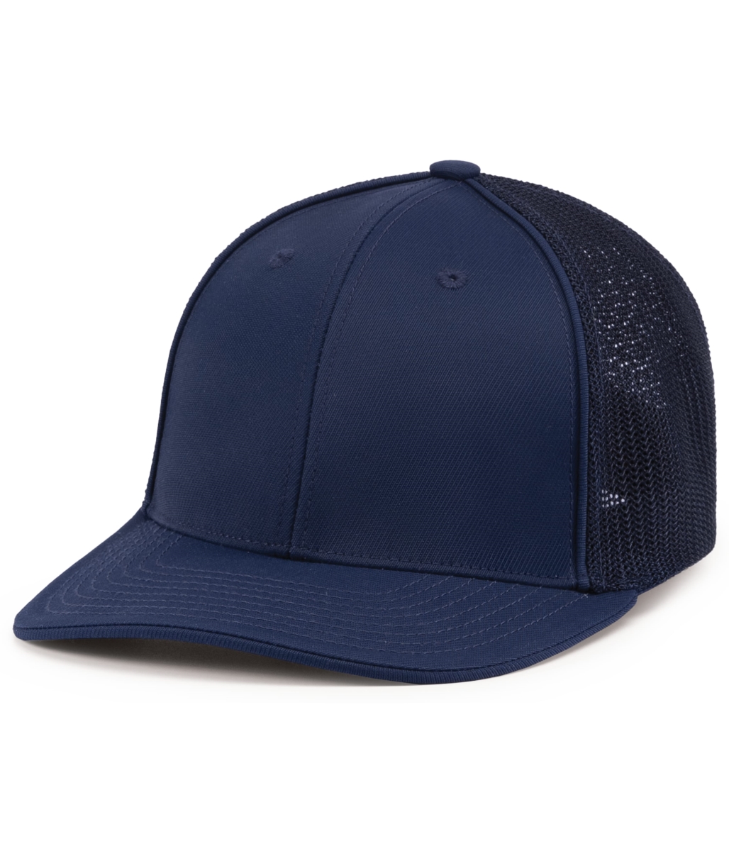 404F.S14.L-XL Trucker Flexfit Cap, Navy - Large & Extra Large