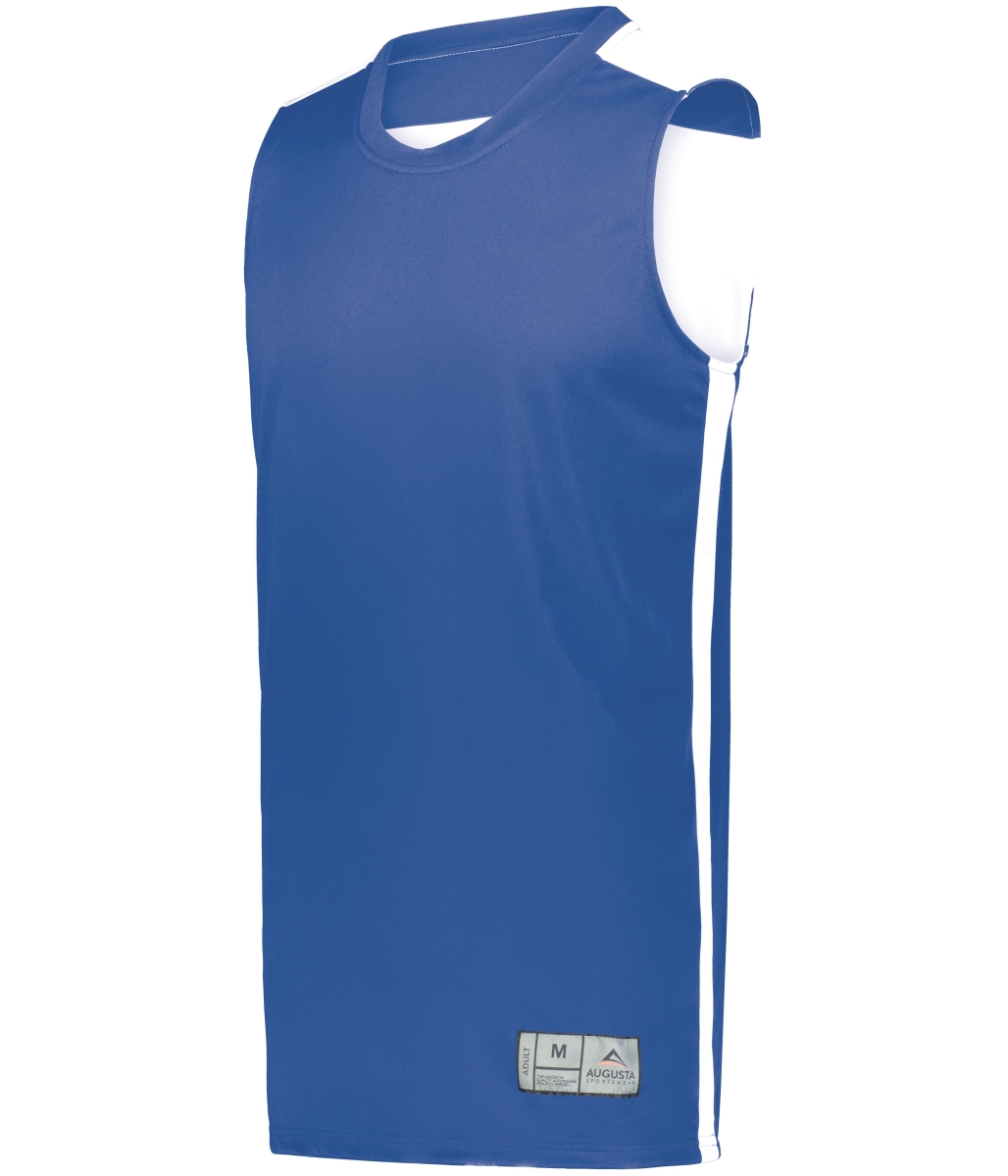 6927.280.M Swish Reversible Basketball Jersey, Royal & White - Medium