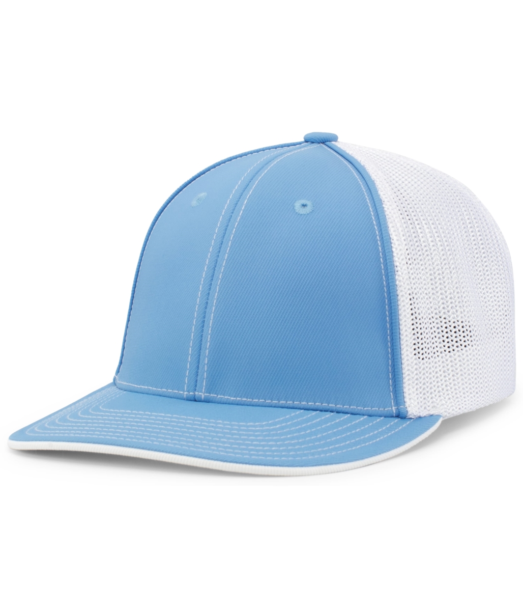 404F.293.L-XL Trucker Flexfit Cap, Columbia Blue & White - Large & Extra Large