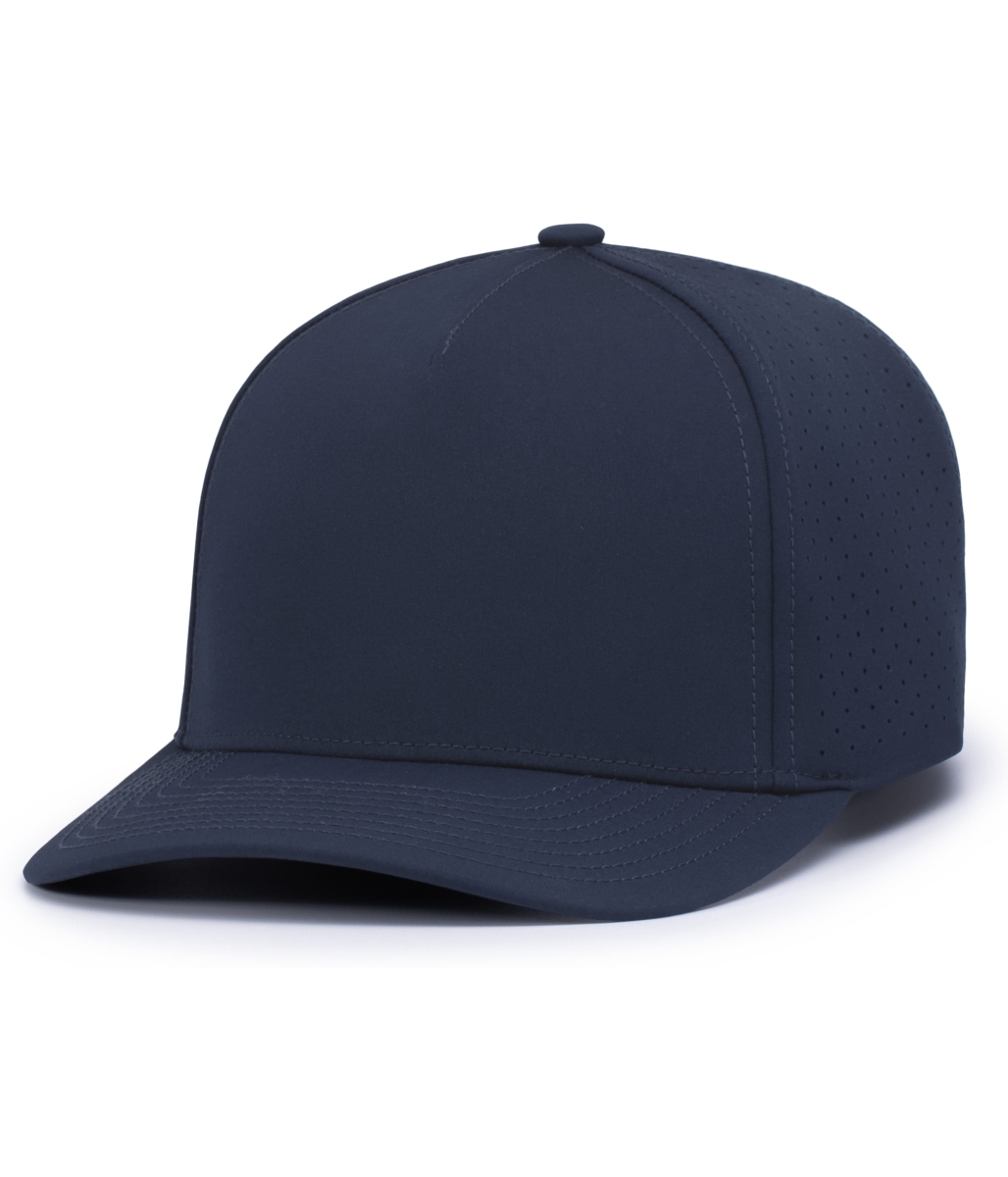 P424.065.OS Weekender Perforated Snapback Cap, Navy - One Size
