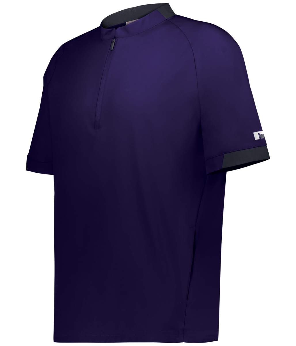 R21DSM.1DA.2XL Legend Short Sleeve Pullover, Purple & Stealth - 2XL