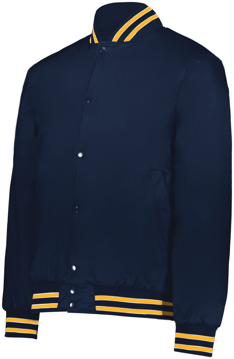 229140.S30.S Heritage Jacket, Navy, Light Gold & White - Small
